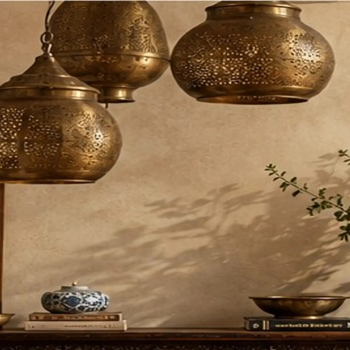 Carved Wood Floor Lamp